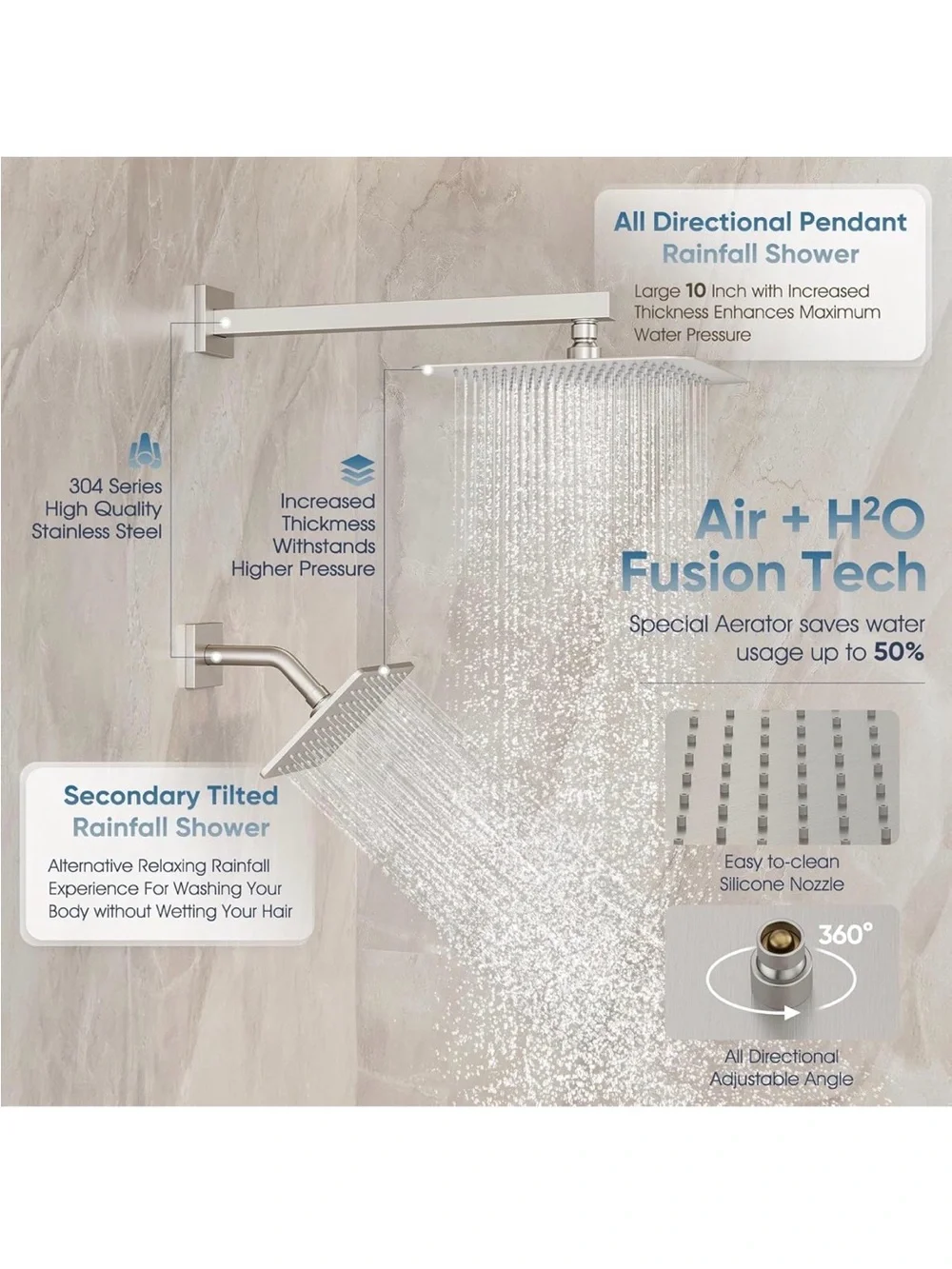 Shower faucet set